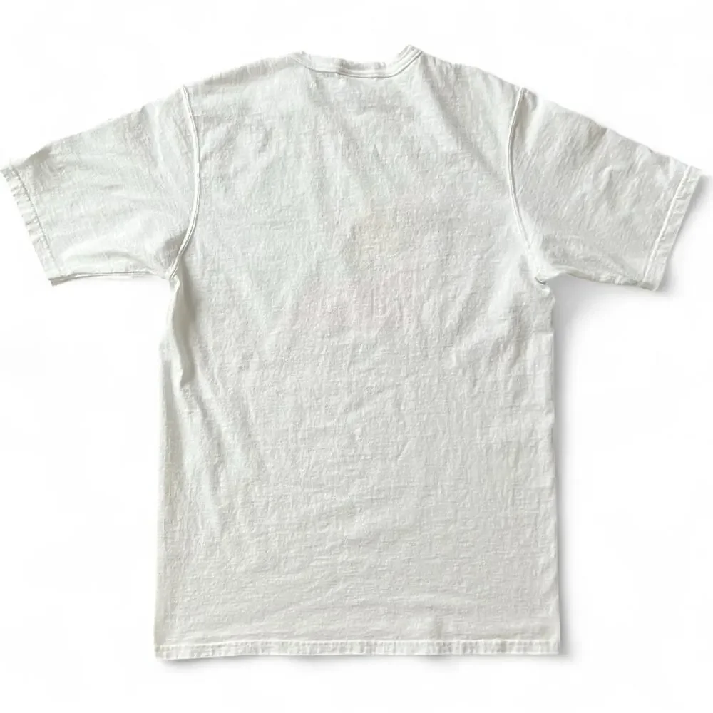 Neon Champion Logo T Shirt Embroidered Logo White Tee Pink Green L Sportswear - Picture 5 of 7